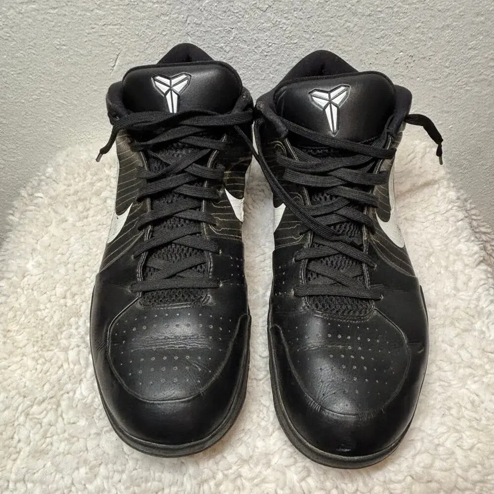 Nike Zoom Kobe 4 iD Mens 16 Black K Mansour 368655-991 Basketball Sneakers RARE